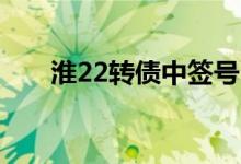 淮22转债中签号出炉 什么时候上市?