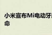 小米宣布Mi电动牙刷T300具有25天的电池寿命