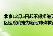 北京12月5日起不得拒绝无48小时核酸证明的乘客 北京顺义区医院确定为新冠肺炎救治定点医院相关内容详细介绍