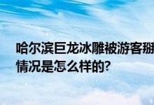 哈尔滨巨龙冰雕被游客掰掉牙齿 网友：不爱请别伤害 具体情况是怎么样的?