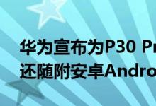 华为宣布为P30 Pro推出两种新颜色 该颜色还随附安卓Android 10