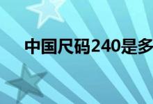 中国尺码240是多少码（240是多少码）