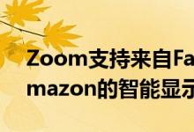 Zoom支持来自Facebook与Google以及Amazon的智能显示器