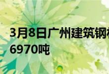 3月8日广州建筑钢材20家样本贸易商共成交16970吨